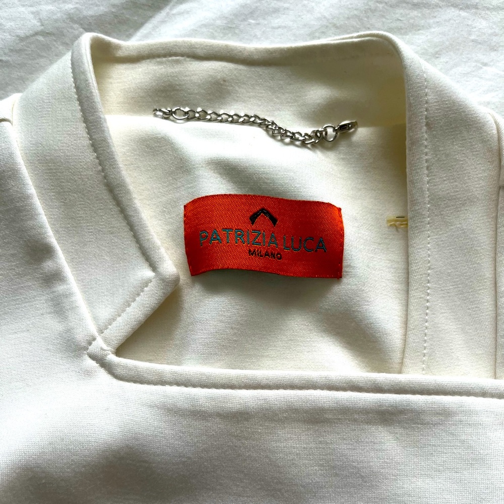 Patrizia Luca Asymmetrical Off-White Vest (M)